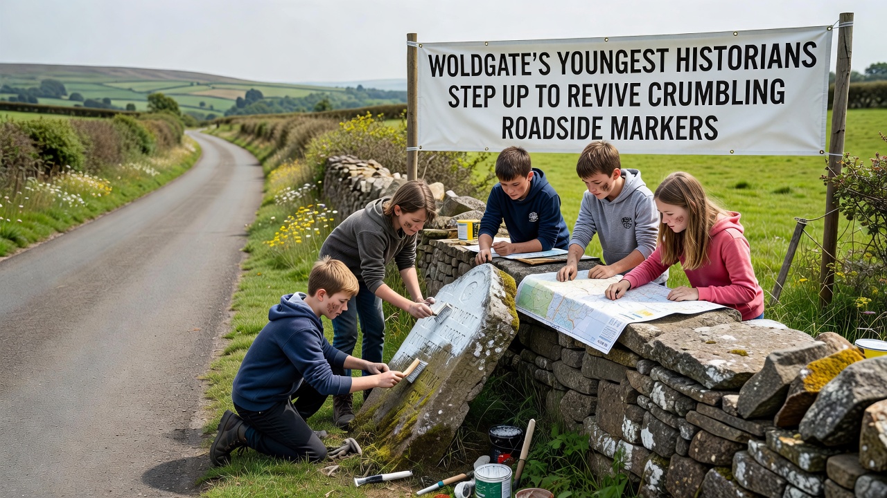 Woldgate Youth Lead Effort to Restore Historic Roadside Markers